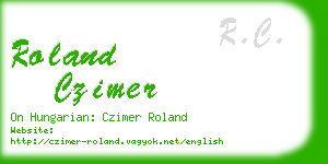 roland czimer business card